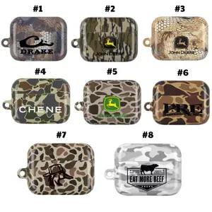Camo AirPods Case, Camouflage AirPods Case, Hunting AirPods Case, AirPods Case Gen 1 2 3 4, AirPods Pro Case Gen 1 2 3, Shockproof AirPods Cover, Outdoor Rugged AirPods Case, Lightweight Protective Case