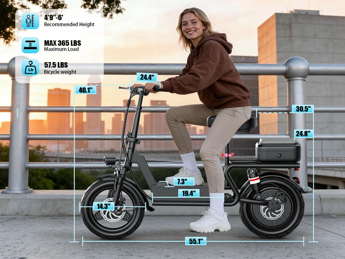 Pikabike GT11 Electric Scooter Adults, 1200W Peak Motor, 48V 20Ah
