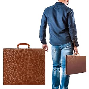 Mahjong Set,Chinese Mahjong Game Set with Carrying Travel Case, 1.5'' Large 146 Tiles with Arabic Numerals, 3 Dices, A Wind Indicator, A Set of Chips, Mah Jongg Set