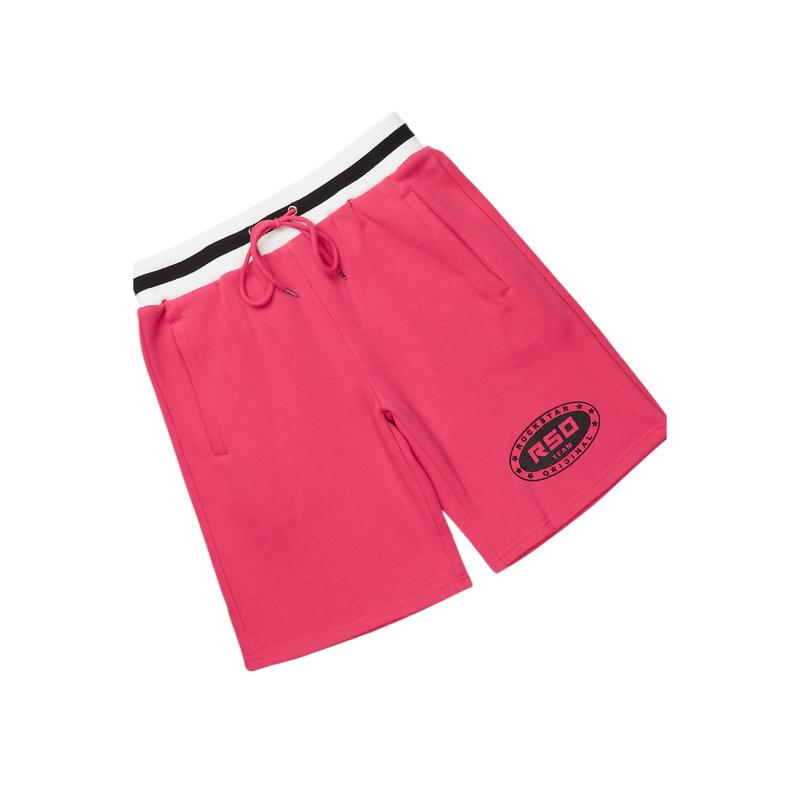 Amos Fuschia/Black Graphic T-Shirt Short Set