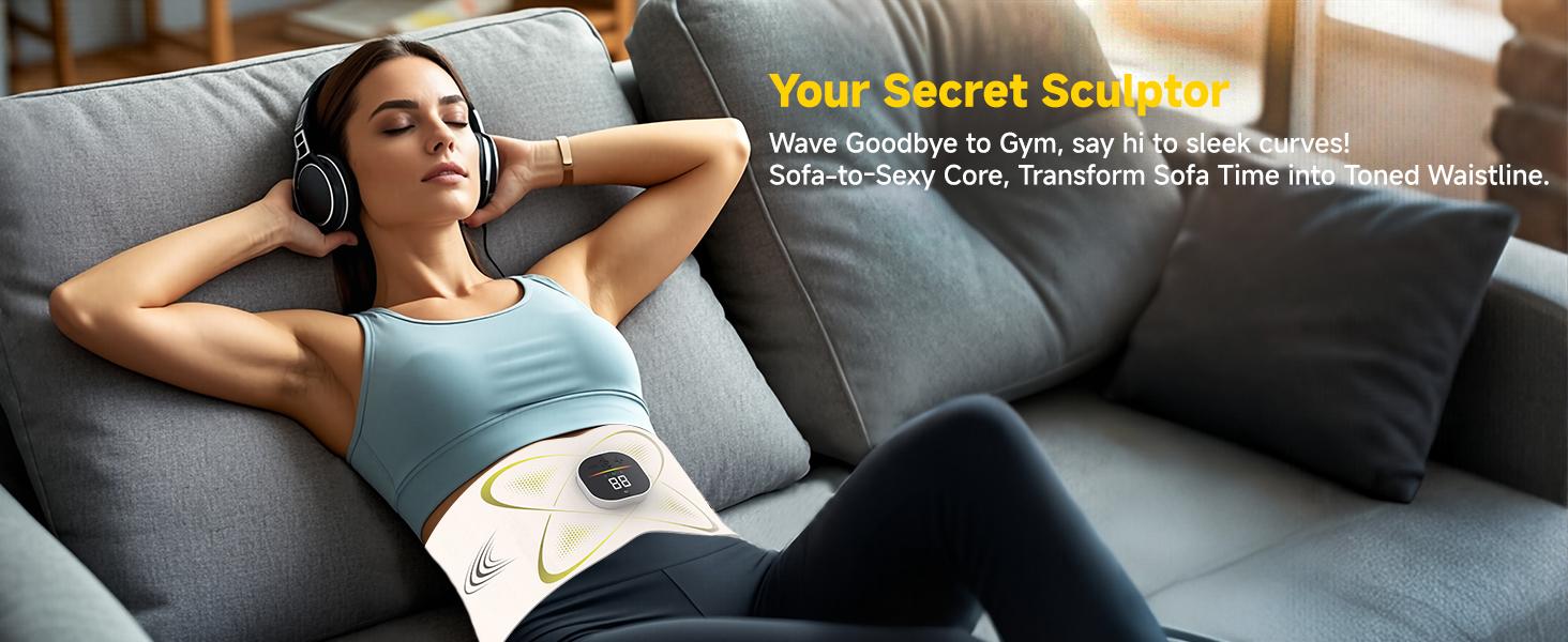 EMS Waist Comfort Belt with Warming Function Daily Support Intelligent Heating Massage Abdominal Belt 3 Heat Levels 6 Modes Thoughtful Gift for Men Women EMS Waist Comfort Belt with Warming Function Daily Support Intelligent Heating Massage Abdominal Belt 3 Heat Levels 6 Modes Thoughtful Gift for Men Women