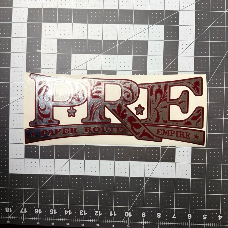 P.R.E Paper Route Empire Car Sticker
