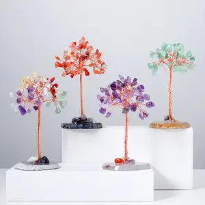 Tree Of Life Money Tree Healing Natural Crystal Gorgeous Stone Bead Beads Gemstone Jewelry Energy Healing Love Girlfriend Boyfriend Souvenir Valentine Father Mother Anniversary New Year Christmas Halloween Birthday Gift