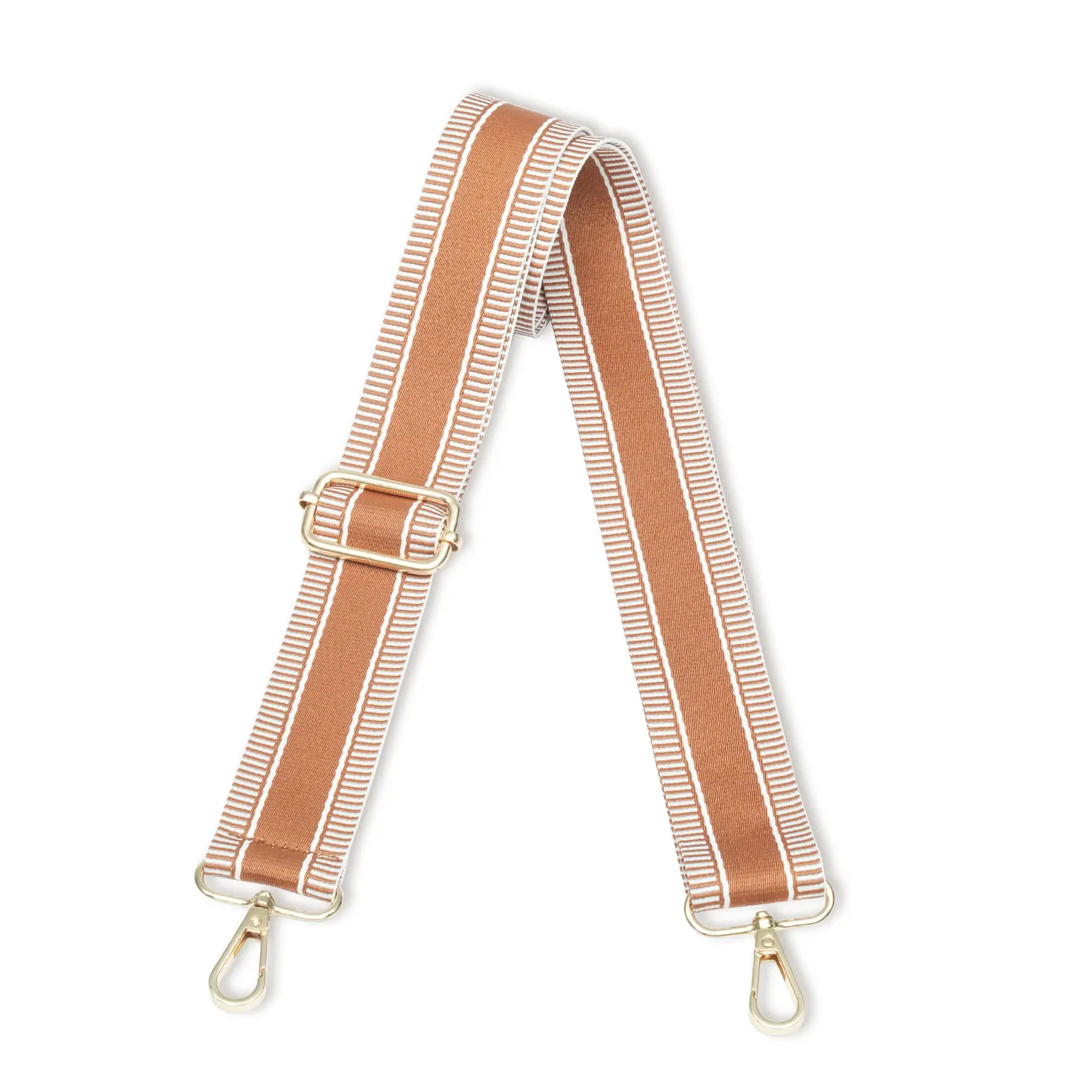 brown & White Striped(golden Buckle)