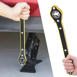 1pc  Auto Labor-Saving Jack Ratchet Wrench With Long Handle  Jack Ratchet Wrench For Scissor Jack  Lug Wrench For Tire Jack  Car Jack Wrench For Travel/Truck/SUV/ Vans