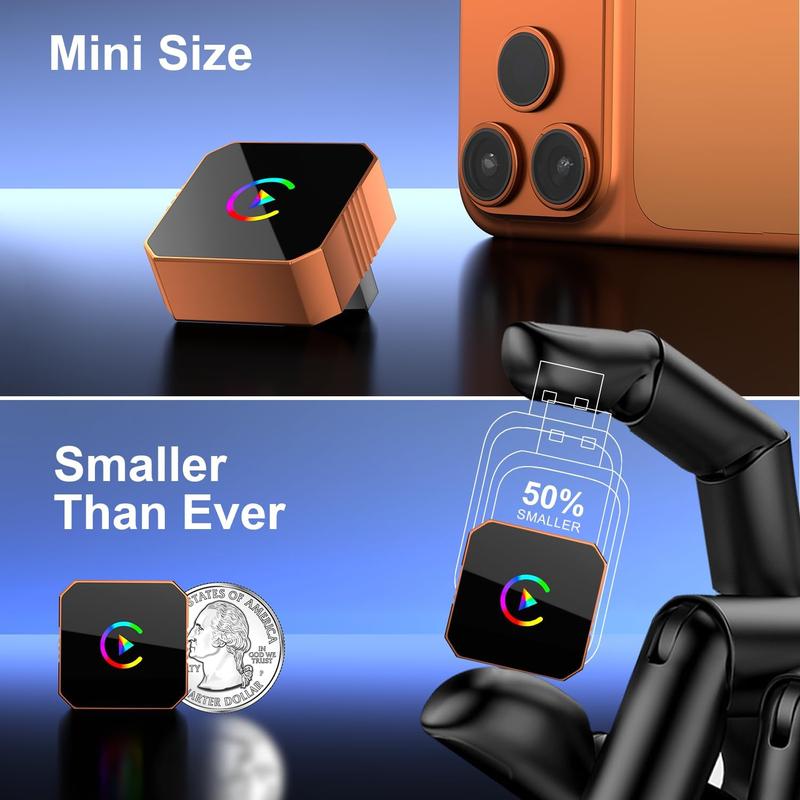 【NewYear2026】Ceesooi Mini Wireless CarPlay & Android Auto Adapter 2026 Model — Plug-and-play, fast auto-reconnect, turning wired into wireless