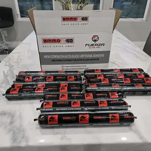 Auto Glass Adhesive Glue Sealant Windshield Urethane primerless 600ml Sausage 20 Pieces High Strength