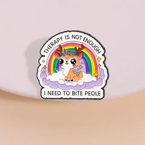 Cute Cartoon Deer Design Brooch, Enamel Pin Suitable for Backpacks, Jeans, Scarves, Hats Decoration, Trendy All-match & Exquisite Brooch for Birthday Gift