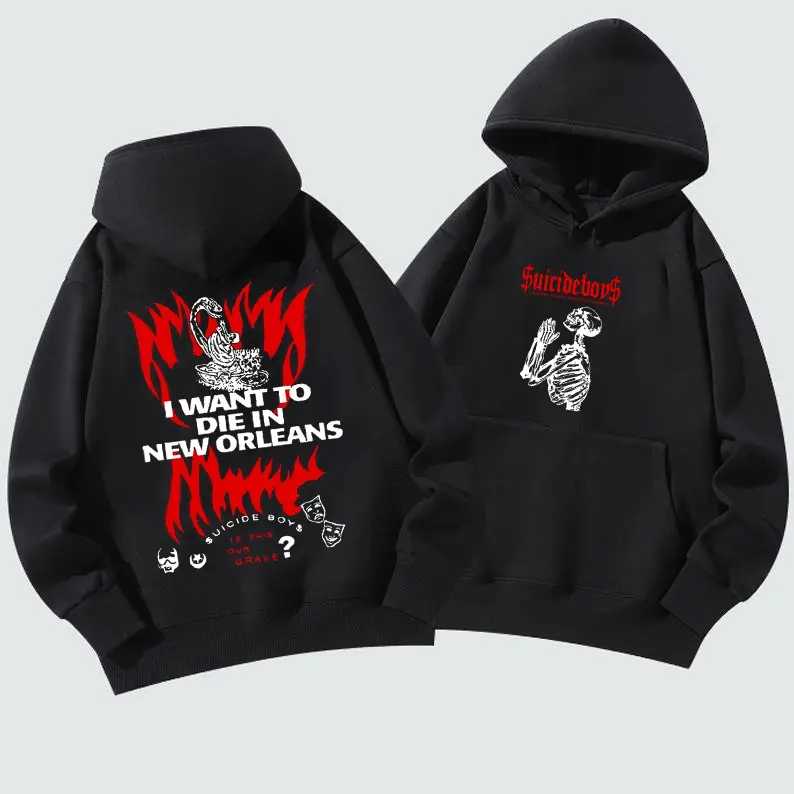 $uicideboy$ Grey Day Tour Dark Streetwear Pullover Hoodie XY260601