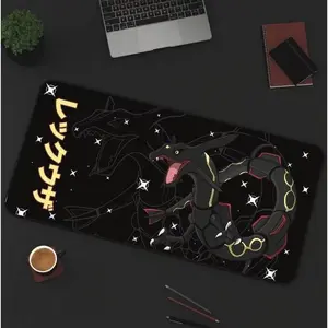Rayquaza Pattern Desk Mat! Perfect for a Gift, Present, Holiday, Birthday! Japanese Anime