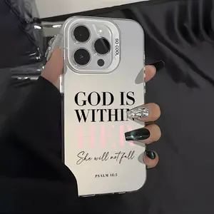 Pink Psalms Bible Quotes Phone Case, For iPhone 17promax 16 Pro Max 16E 15 Plus 14 13 12, Christian Gift for Women, Cute phone case,Shockproof Protective Cover
