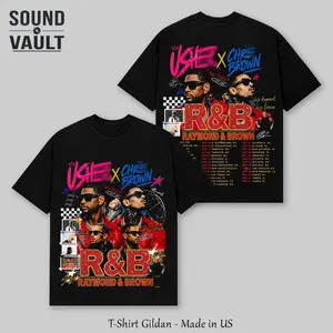 R&B Tour 2026 Concert Merch Music T-Shirt | Retro Raymond and Brown Urban Streetwear Shirt | Vintage 90s Hip Hop Soul Graphic Tee | Oversized Unisex Pop Culture Concert Tour Merch | Y2K Heavyweight Graphic Tee Gildan Made in US