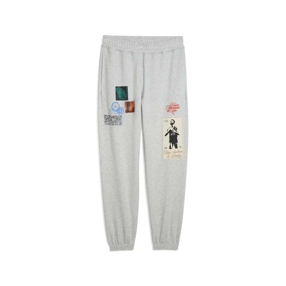 PUMA Mens Hooptopia Graphic Sweatpants Casual - Grey