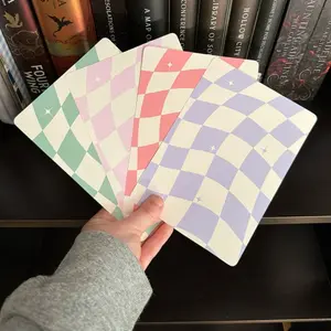 Colored Checkered Kindle Inserts for Kindle Paperwhite, Colorsoft and Basic - Changeable Inserts, No Damage, Rounded Corners
