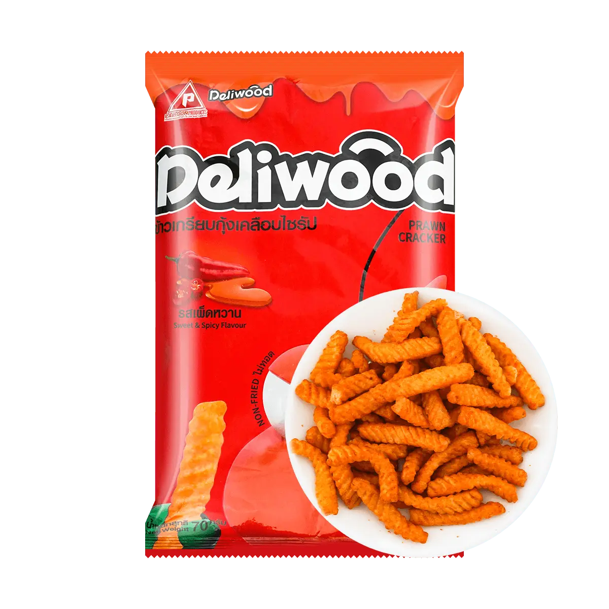 DELIWOOD Shrimp Strips Sweet and Spicy Flavor 2.47 oz