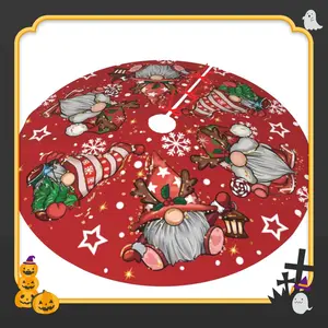 Merry Christmas Tree Skirt 48 Inches, Xmas Large Lace-up Tree Skirt, it's ideal for decorating your Christmas tree at living room, hotel, supermarkets, bars and so on - gift for your friends and family