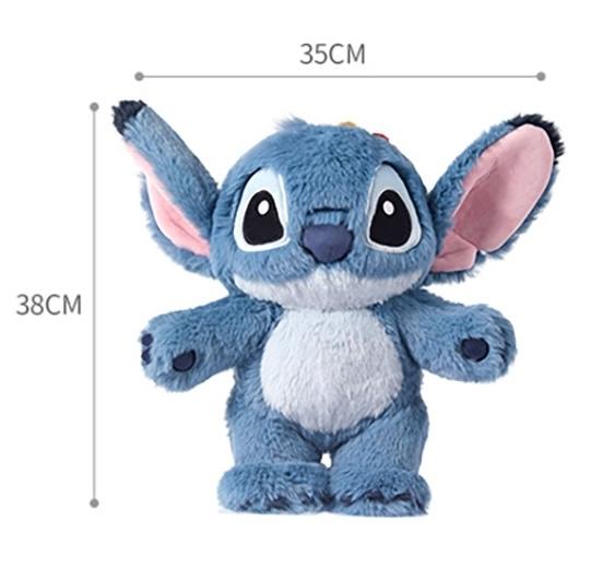 Disney Stitch Poseable Plush Toy with Skeleton Joints – Flexible & Adjustable Plush Figure Ideal Holiday Christmas Gift for Kids Friends Students BF Valentine Gift for Girlfriends