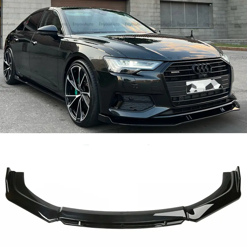 For Audi S3 S4 S5 S6 Front Bumper Lip Spoiler Splitter Diffuser Gloss Black For Audi S3 S4 S5 S6 Front Bumper Lip Spoiler Splitter Diffuser Gloss Black