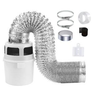 dryer vent lint collector kit with 4inch hose, dryer duct lint trap filter bucket, dryer lint catcher, easy to install dryer parts & accessories