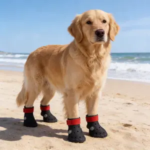 Dog Shoes All Season Breathable Clogs, Soft Sole Non-Slip Pet Paw Protectors for Outdoor Walking, Spring Summer Universal Dog Booties for Small Medium Large Dogs