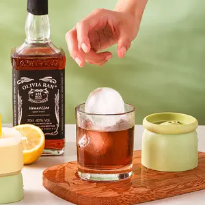 Food-grade large ice ball ice maker mold, whiskey ice cube spherical ice tray model silicone magic tool for home use