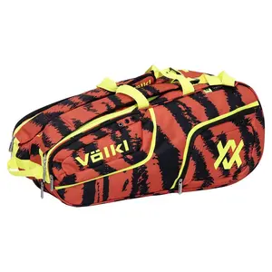 Tour Zebra 6 Pack Tennis Bag Lava Red and Black