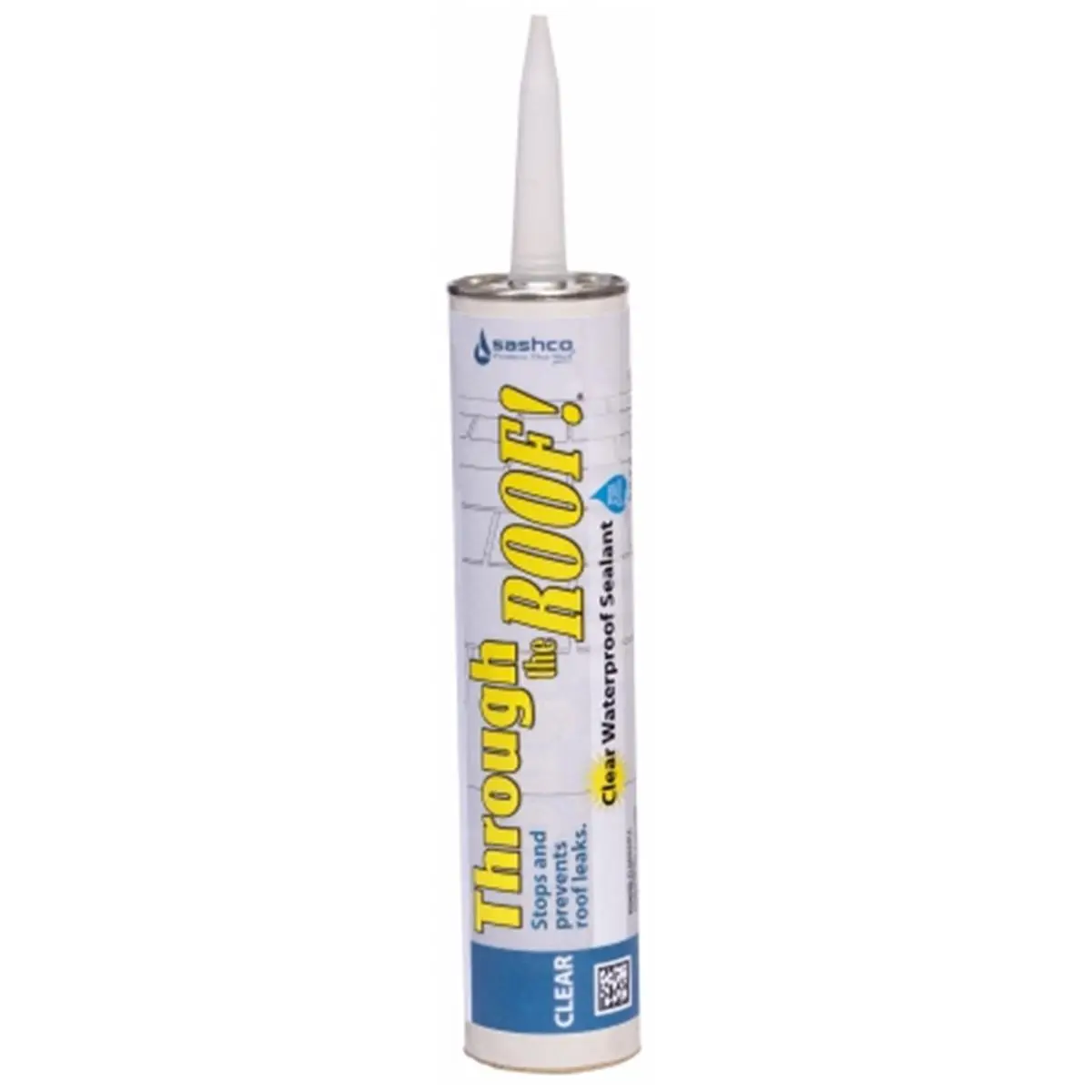 Sashco 10.5oz Tube Invisible Waterproof Sealant - Rooftop Repair Formula with Excellent Adhesion, Elasticity, Prevents Leaks, Won’t Become Brittle