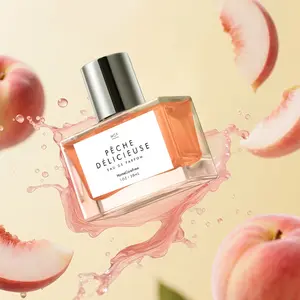 Fresh Peach Melon Scented Perfume, Fruit Floral Scent, Caramel Jasmine Blend, Gourmand Fragrance, Non-Toxic Liquid Fragrance, Portable 30ML, Single Item Pack