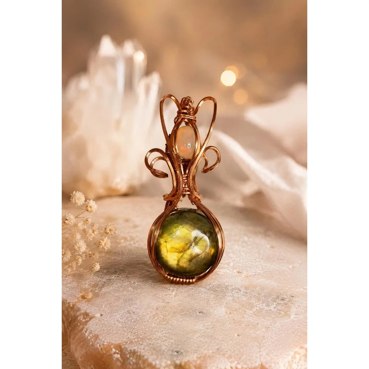 One of a kind handmade pendant