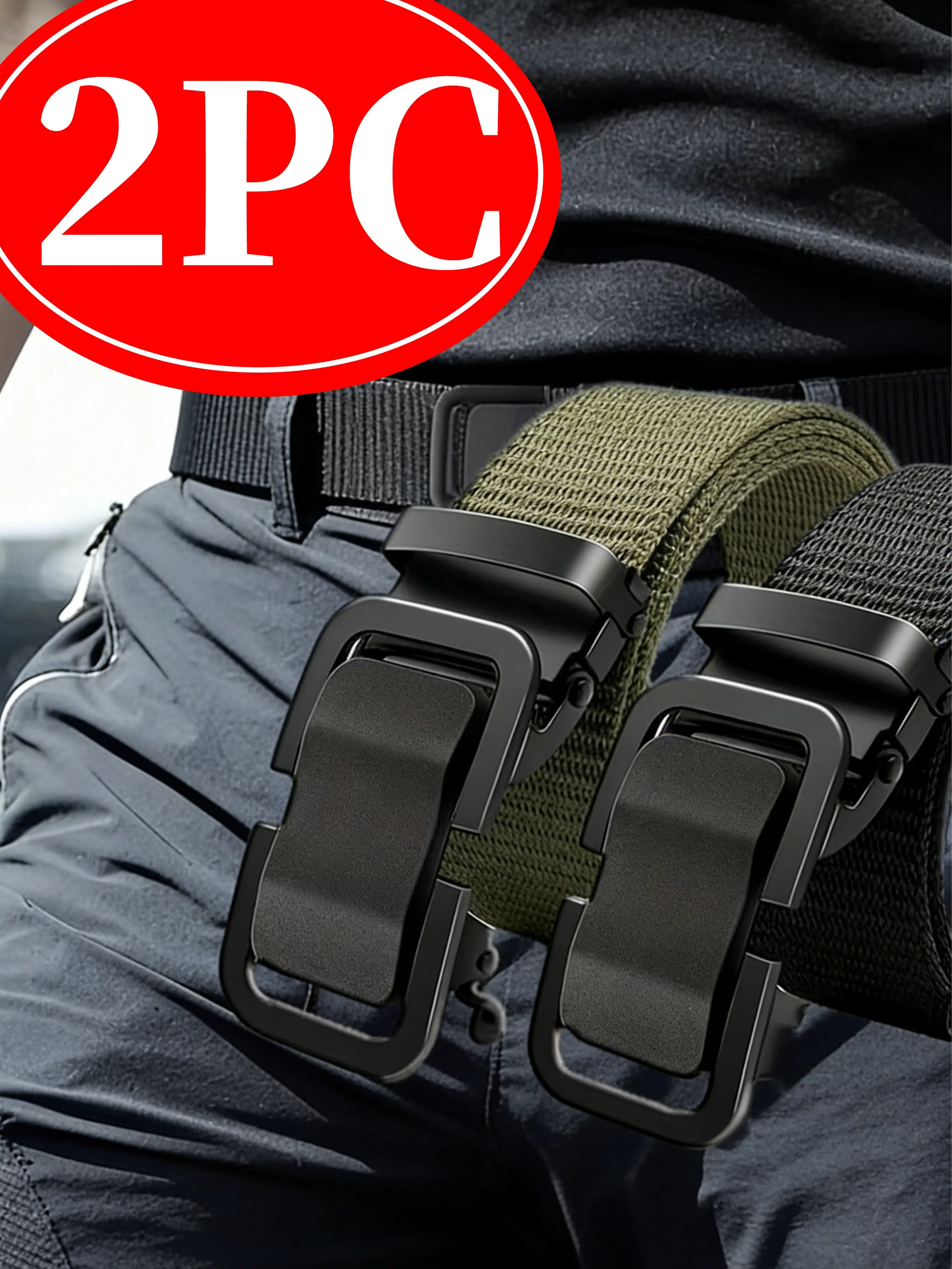 Men's Nylon Canvas Belt, Automatic Easy Fastening Casual Versatile Waistband, Student Military Training Jean Belt, All Seasons Fashion Accessory, Automatic Buckle Belt, Belt With Buckle