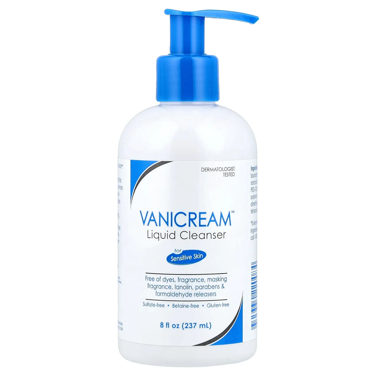 Vanicream Liquid Cleanser, For Sensitive Skin, Fragrance Free, 8 fl oz (237 ml) Vanicream Liquid Cleanser, For Sensitive Skin, Fragrance Free, 8 fl oz (237 ml)