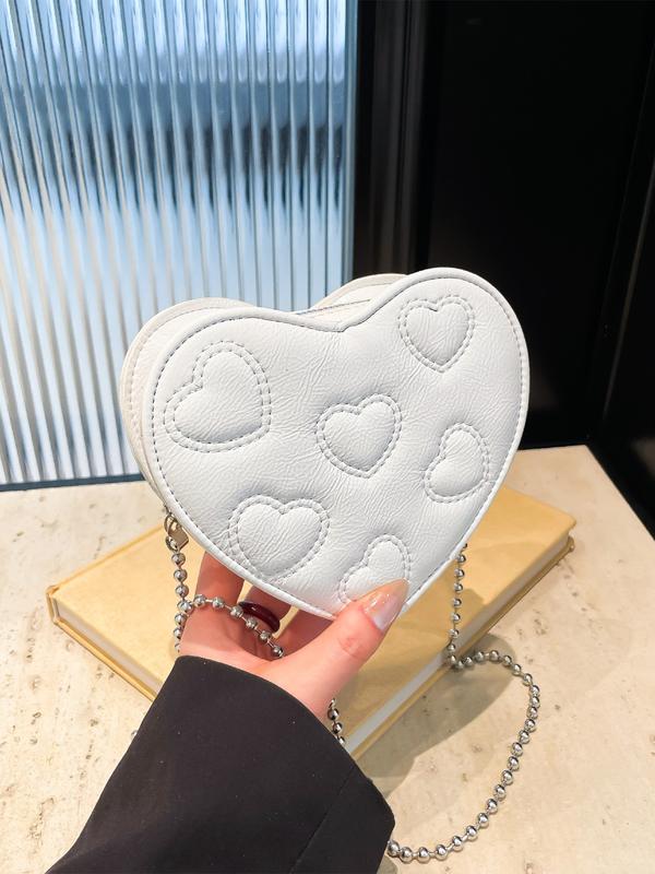 Sweet Cute Heart Design Bag, Single Shoulder Crossbody, Perfect for Valentine's Day Gift for Girlfriend, Stylish and Adorable