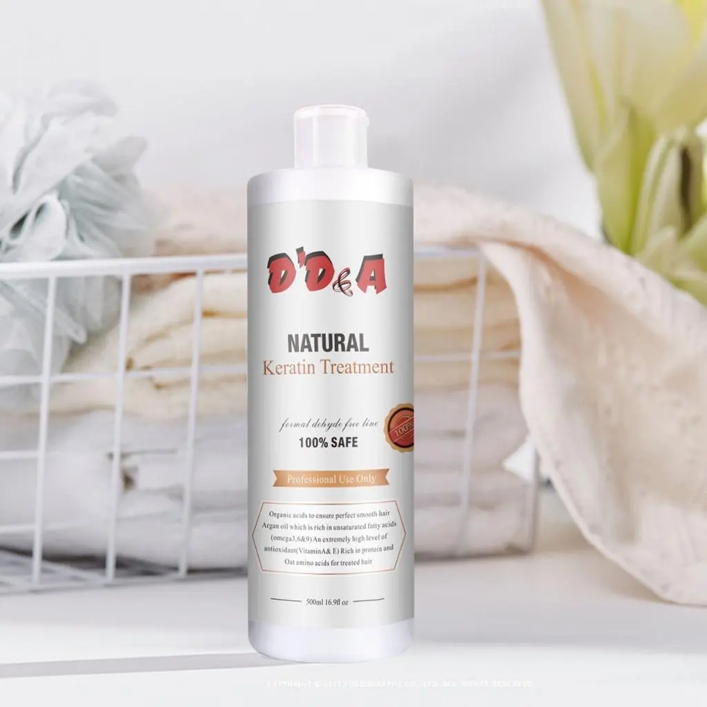 D’D&A Keratin Treatment Natural & Formaldehyde-Free with Inca Oil for Gentle Hair Care