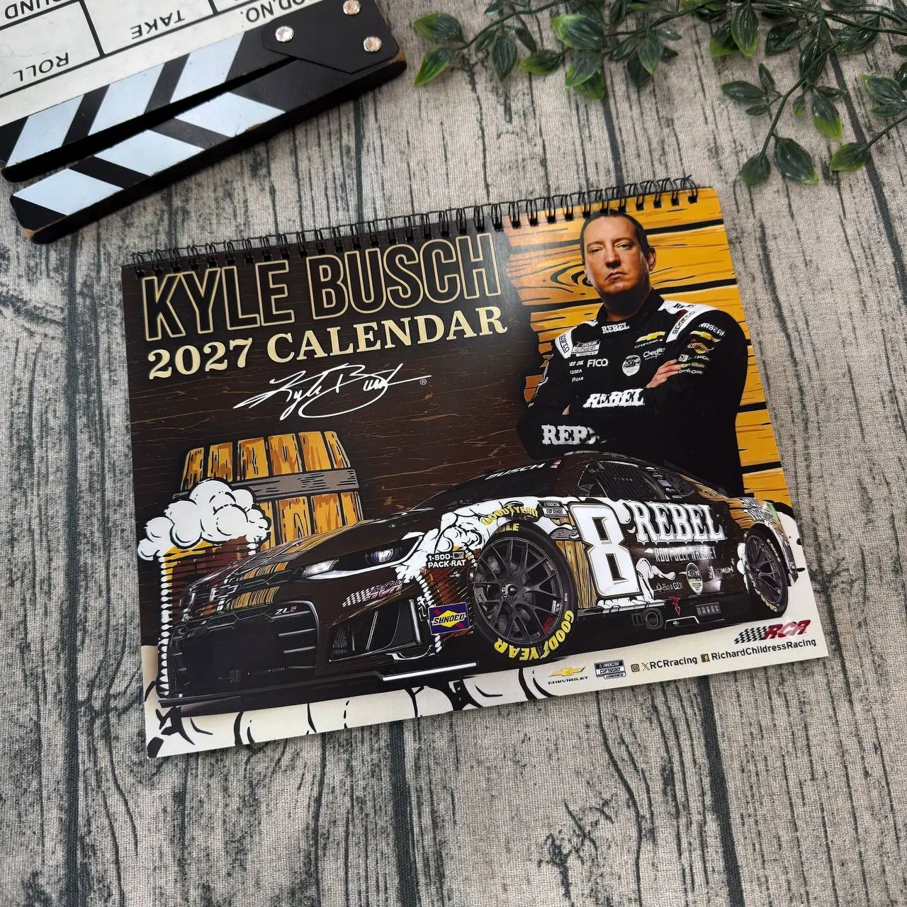 Kyle Busch Calendar, Kyle Busch 2026 2027 Calendar, KYLE BUSCH Calendar, Retro Calendar 2027 for Home Decor