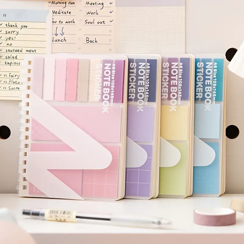 4-Piece Notebook Set for Office & School Supplies, Includes Notebooks, Journals, Bullet Diaries, 280 Pages Per Book, Ideal for Study & Work Use