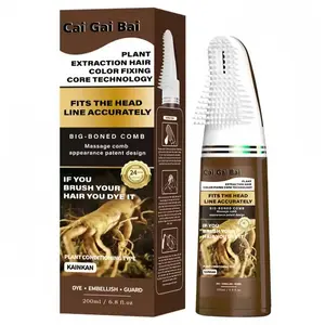 Hair Dye Comb Pen nalural black 200mlWaterproof Sweatproof Easy to Color PortableFast Replenishment Color Does Not Fall OutHaircare