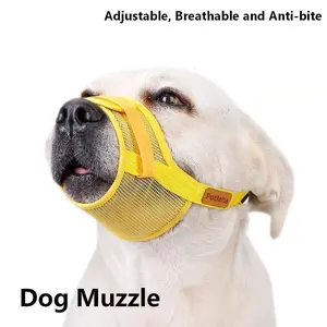 TopRated Breathable Dog Muzzle for Medium Large Dogs Anti Bite Barking Control Breathable Muzzle for Dogs