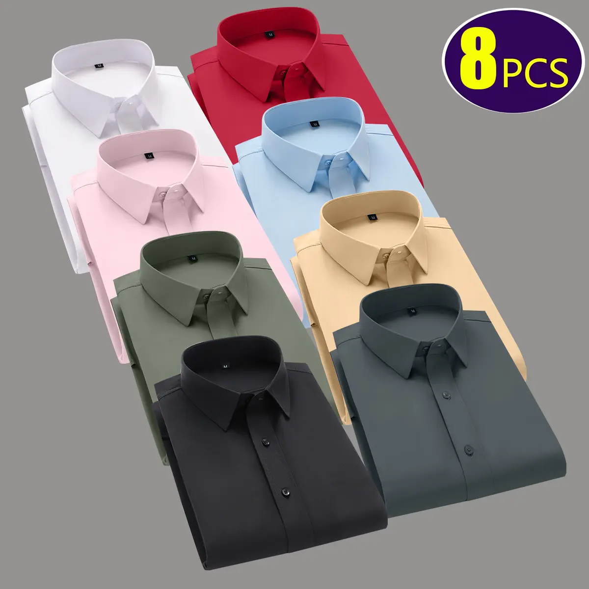 Black + Gray + Green - Khaki + Pink + Light Blue +