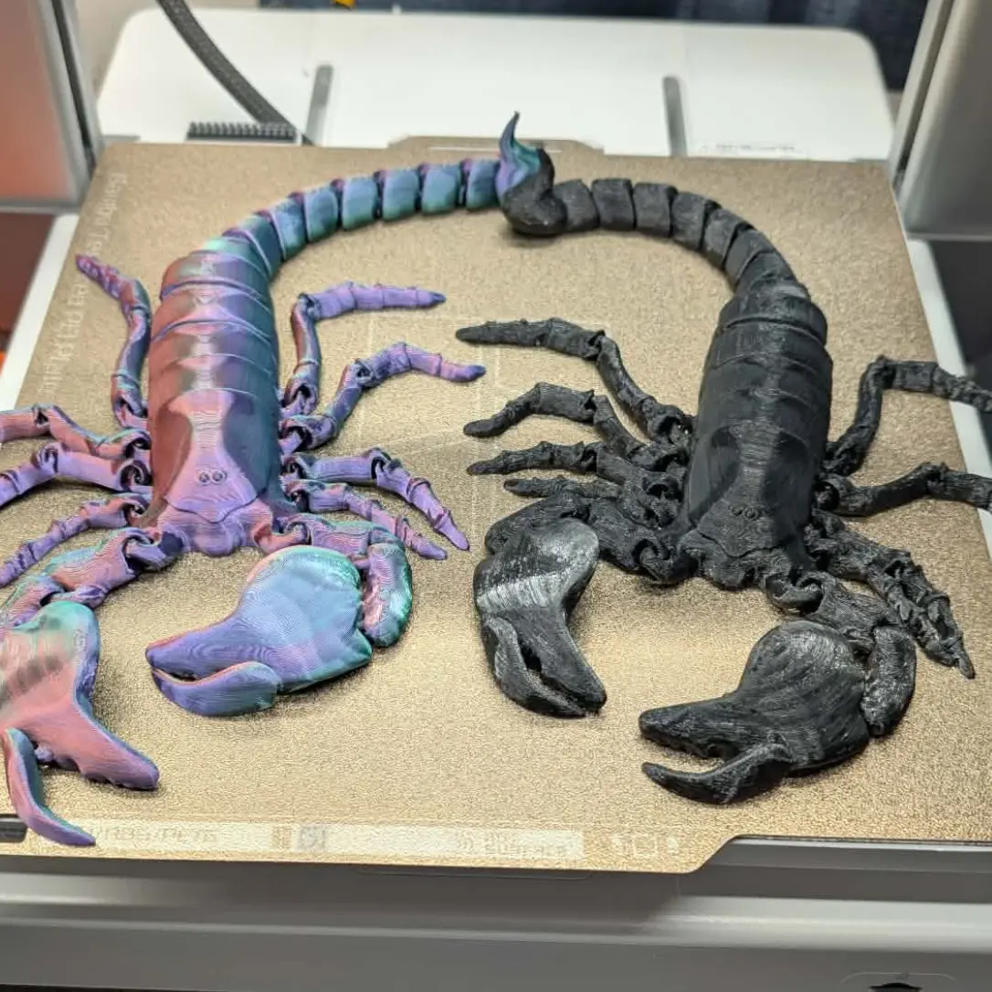 Large 3D Printed Articulated Flexi Scorpion Figure | Desk Decor | Creepy Crawly Collectible