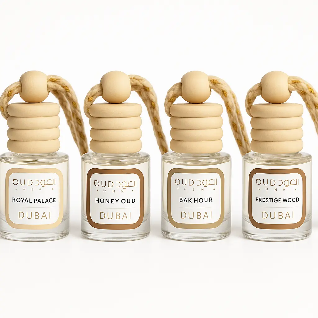 Oud Nuraya Luxury Viral Dubai Car Freshener 8ml Oud Scented Diffuser Assembled in USA for Enhanced Car Ambiance
