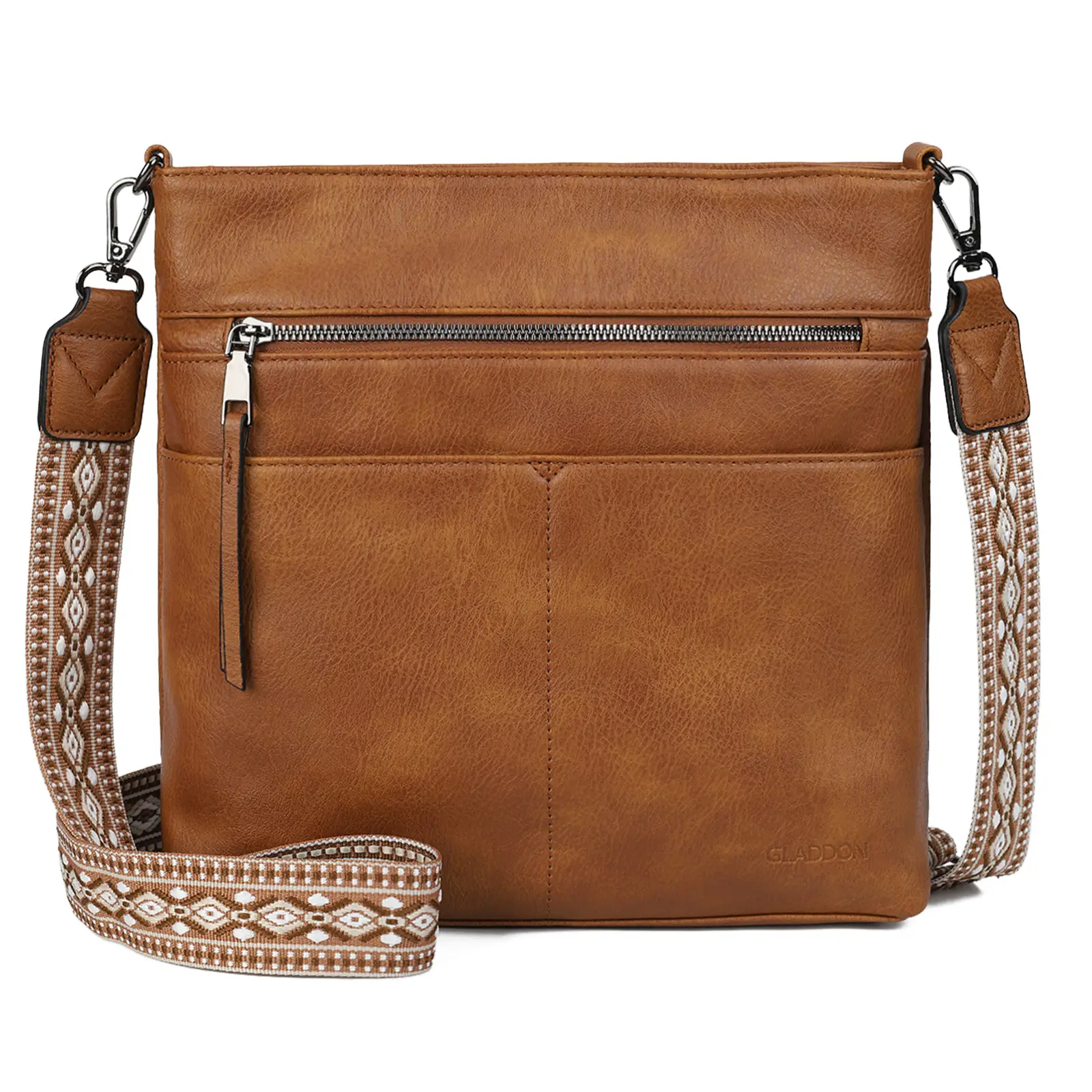 Women's Crossbody Work Bags Leather Hobo Bag Handbag Purse with Adjustable Floral Shoulder Strap Luxury Soft Letter Crossbody Handbag
