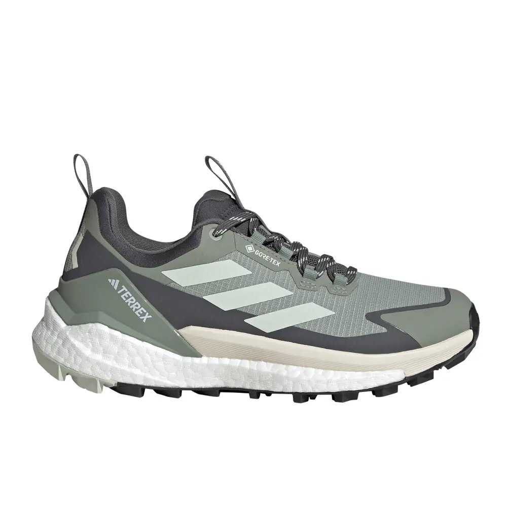 adidas Womens Terrex Free Hiker 2.0 Low Gore-Tex Hiking Hiking Sneakers Shoes - Green