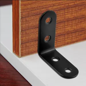 L-Shaped Corner Support, 40x40mm Small Shelf Bracket, Suitable for Wood, Shelves, Wall Mounting, 90 Degree Right Angle Connection