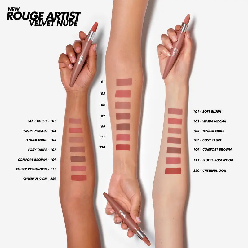 Rouge Artist Velvet Nude - Soft Matte Lipstick Color Gloss Rouge Artist Velvet Nude - Soft Matte Lipstick Color Gloss
