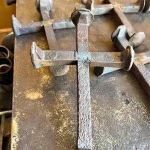 Railroad Spike Cross
