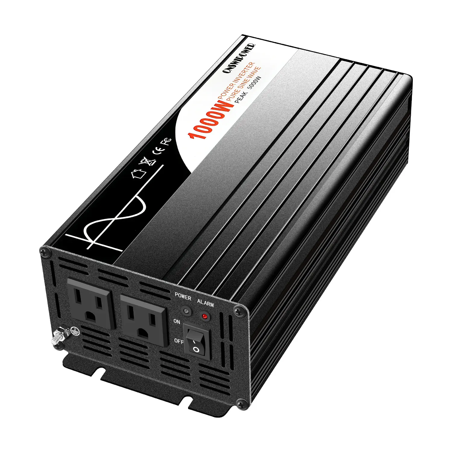Pure Sine Wave power Inverter 1000W DC 12V to AC 120V