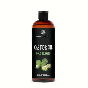 Castor Oil - 100ml - Skin and Hair Care Oil - Cold Pressed - For Men and Women - Suitable for All Hair and Skin Types, Travel Size.
