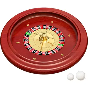 11Inch Wooden Russian Roulette Wheel Set Casino Gaming Table Roulette Game