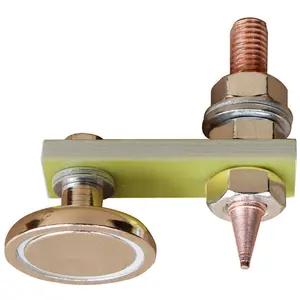 1pc Metalworking Welding Magnet Head, Magnetic Welding Support Clamp, Magnetic Ground Clamp Metal Plate, Welding Support Tool Accessories