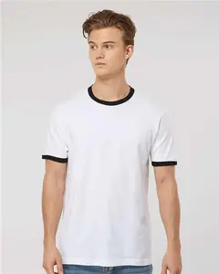 Tultex 246 Fine Jersey Ringer T-Shirt